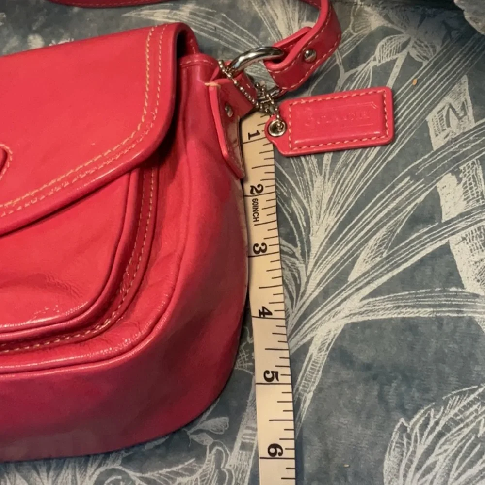 Coach Pink Patent Leather Mini Bag - Picture 9 of 9